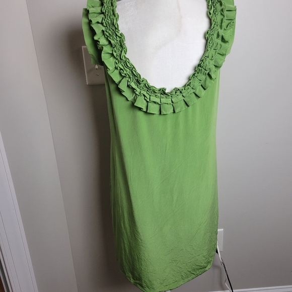 Tibi New York Silk Dress Size 8 Green - Picture 7 of 14